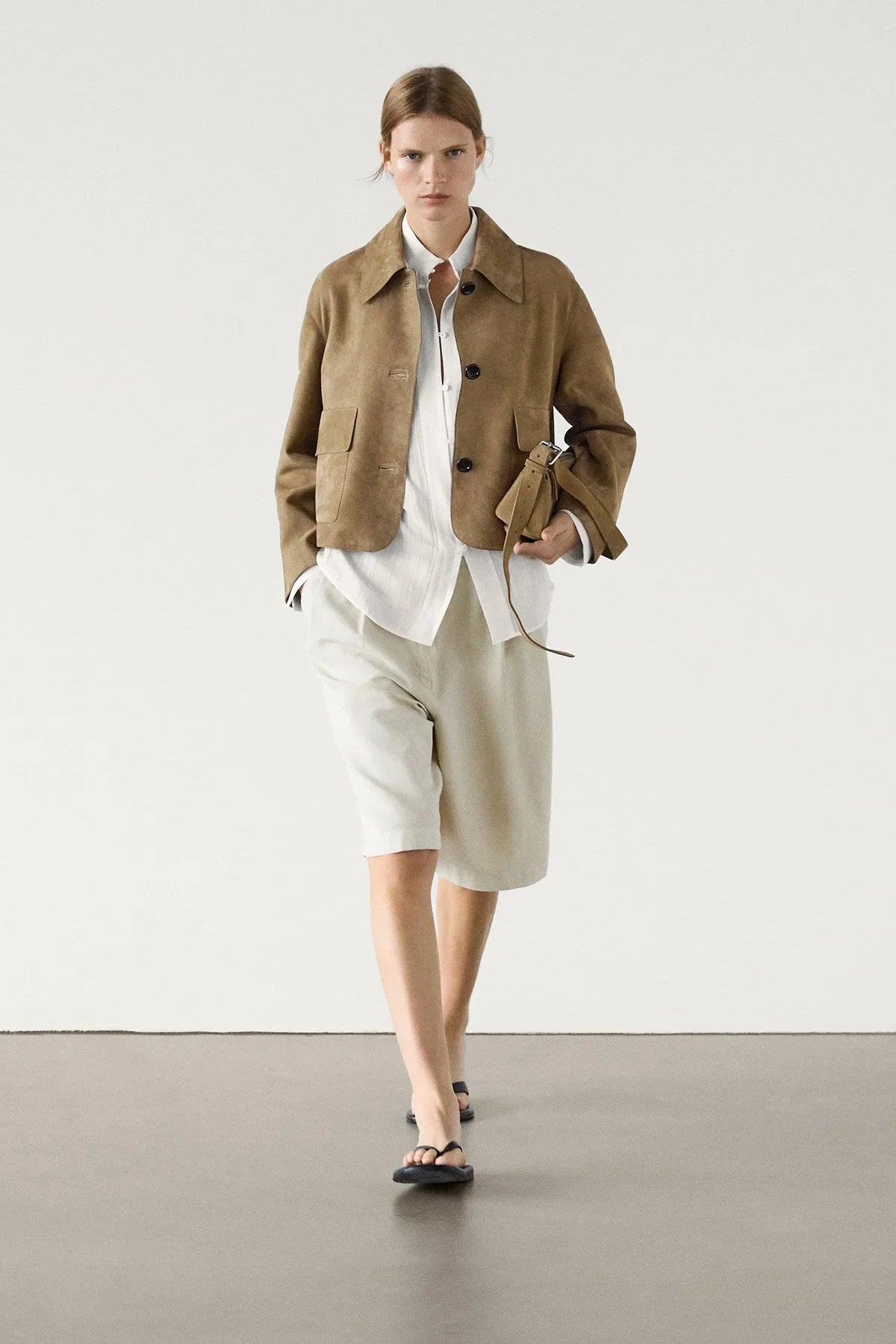 Loverson™ Cepli Süet Deri Ceket