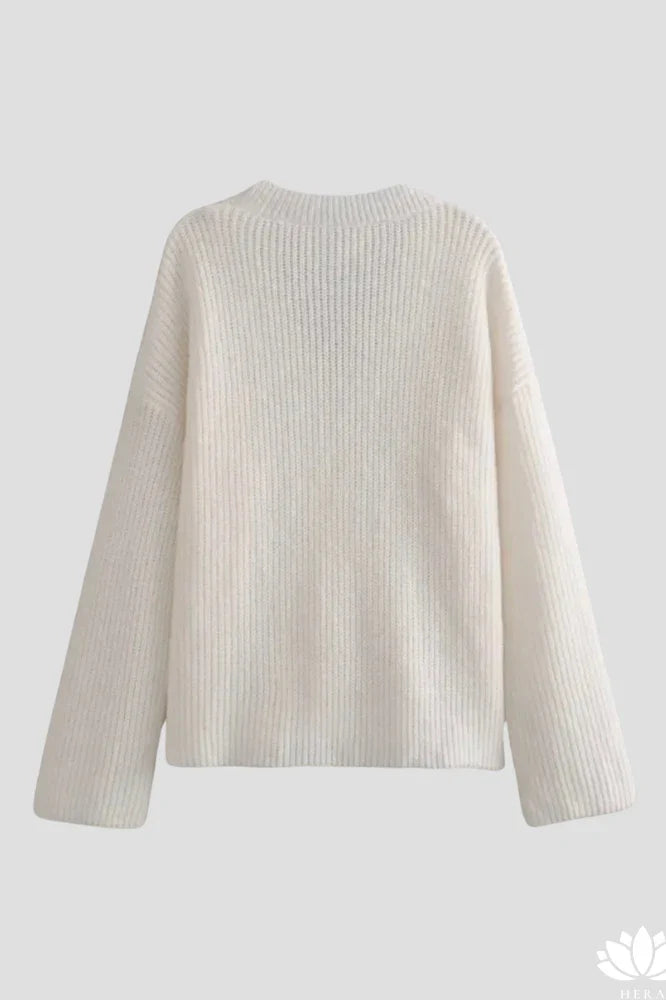 Loverson™ Gündelik Sokak Düz Renk Düğmeler Pileli V Yaka Dış Giyim