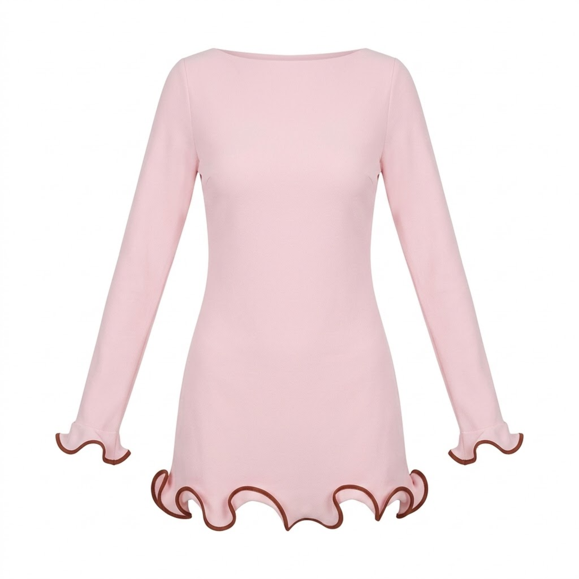 Loverson™  Fırfırlı Mini Elbise
