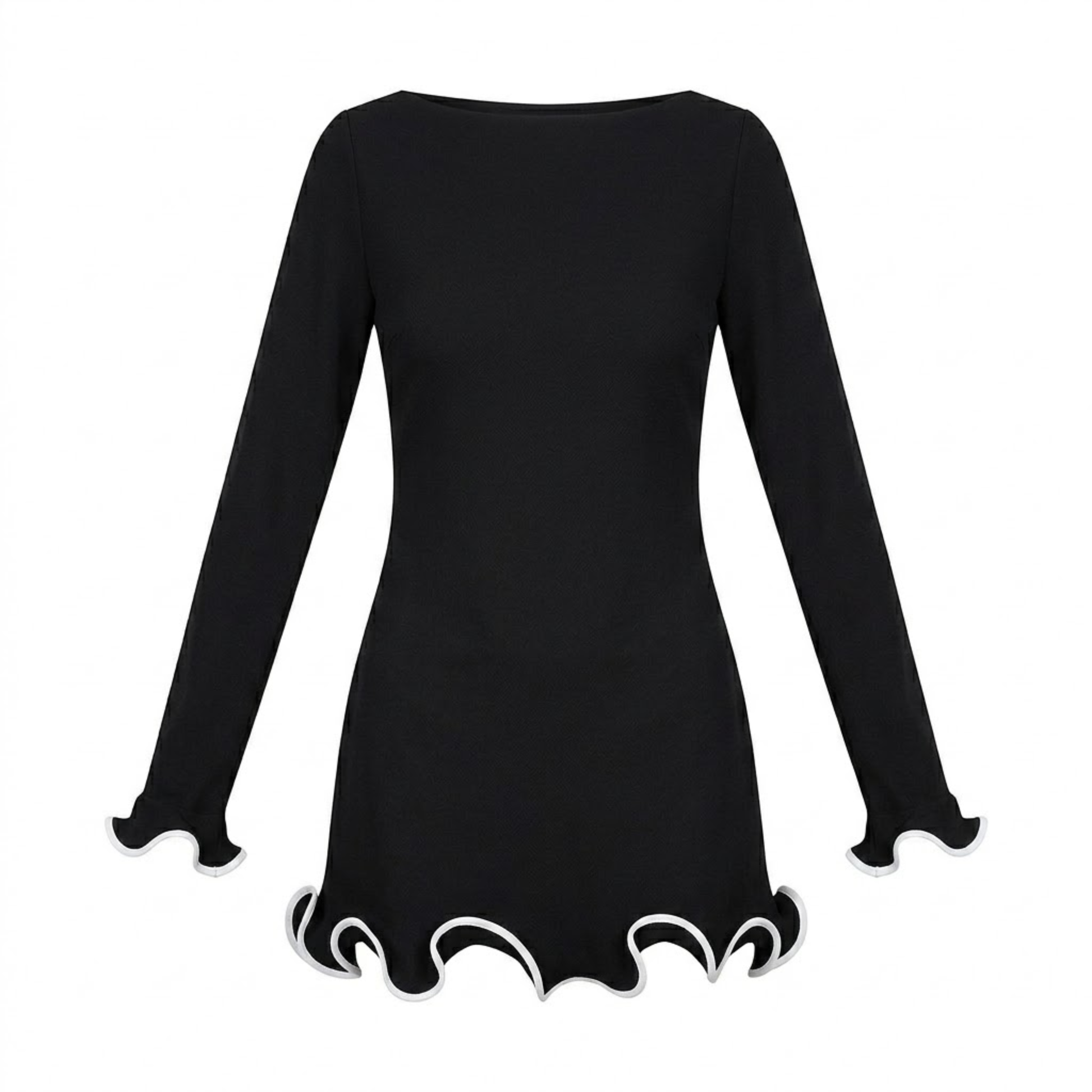 Loverson™  Fırfırlı Mini Elbise