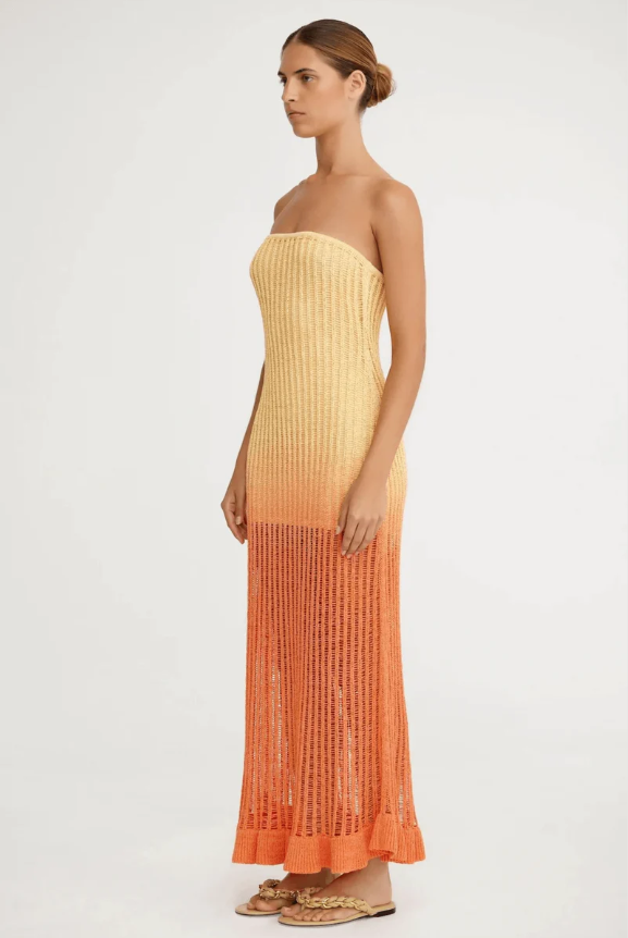 Loverson™ Amaya Straplez Uzun Elbise