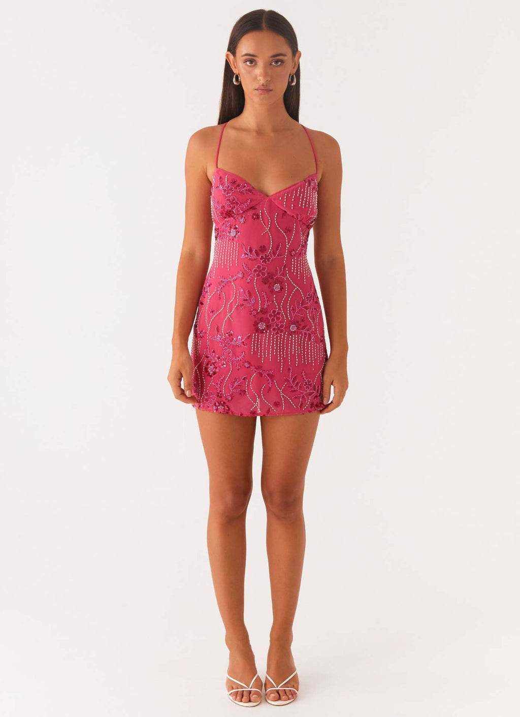 Loverson™ Sparkle Bloom Mini Dress