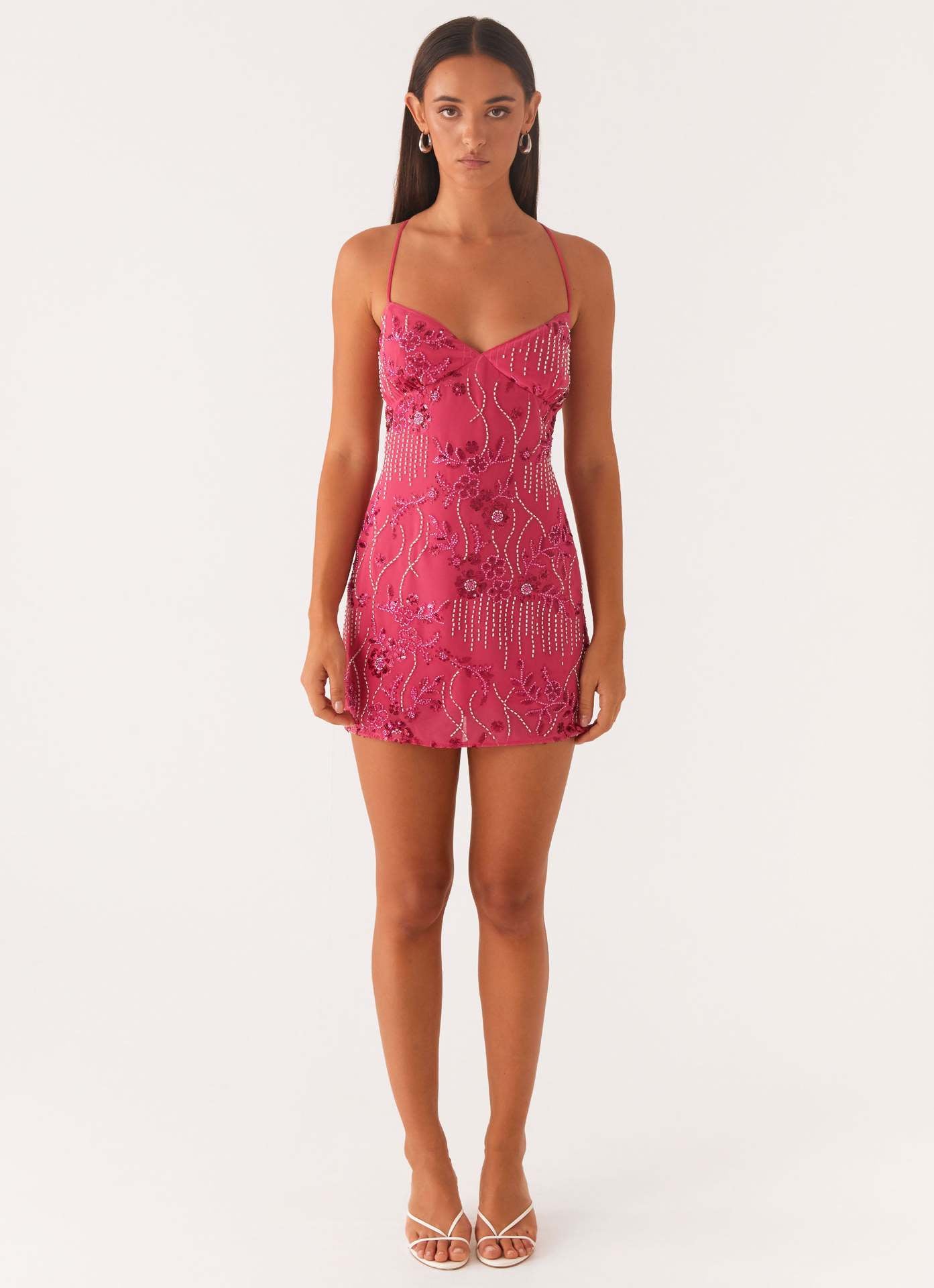Loverson™ Sparkle Bloom Mini Dress