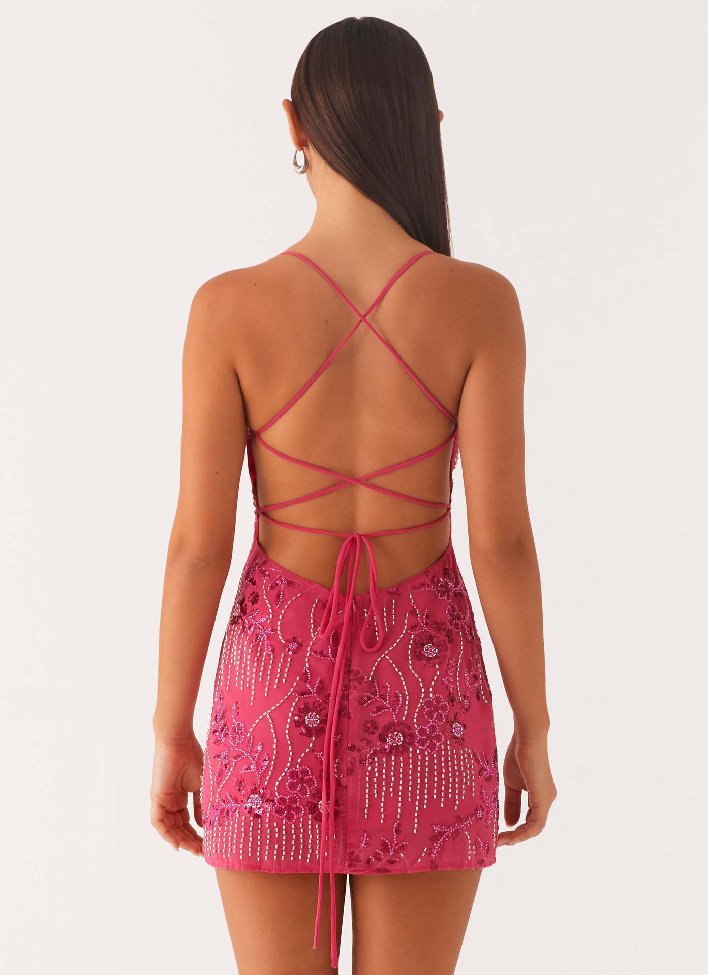 Loverson™ Sparkle Bloom Mini Dress