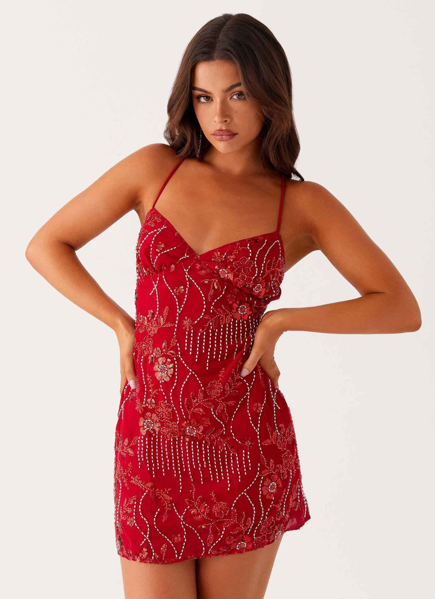 Loverson™ Sparkle Bloom Mini Dress