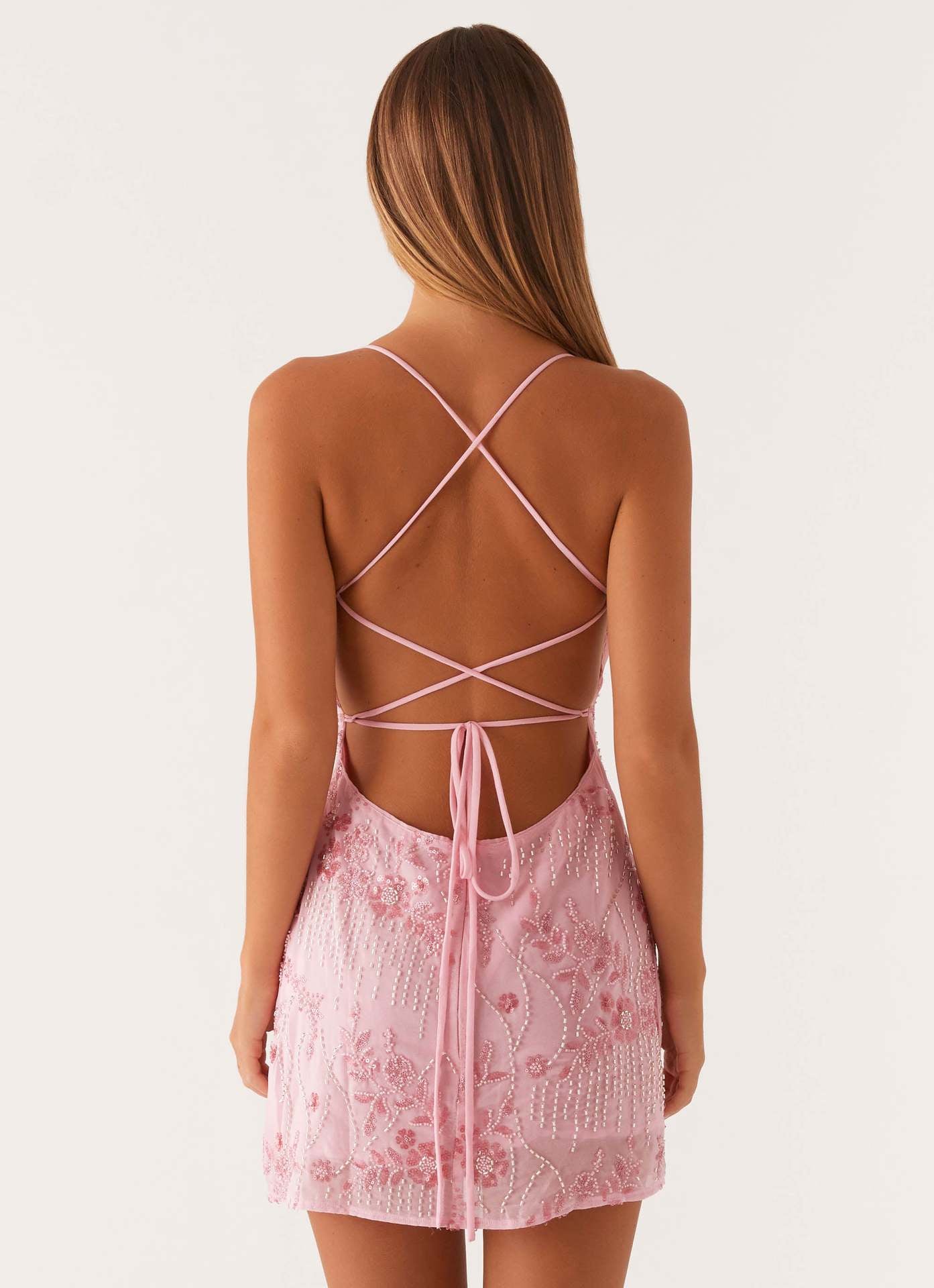 Loverson™ Sparkle Bloom Mini Dress
