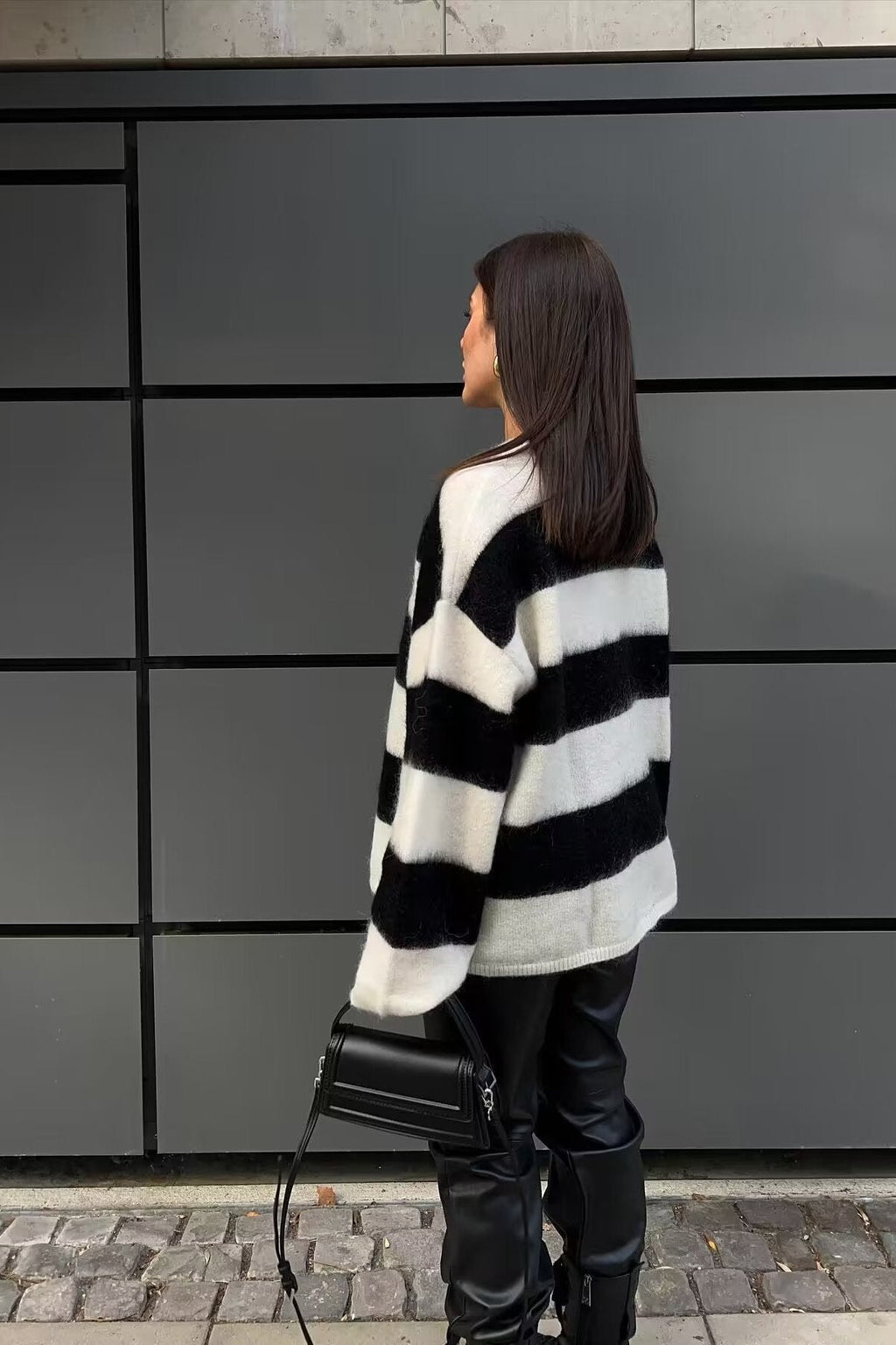 Loverson™ Örme Yuvarlak Yaka Günlük Kazak