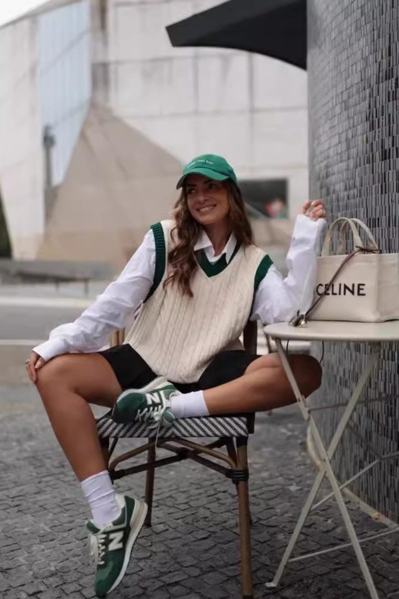 Loverson™ Kablo Örgü Yelek Kazak