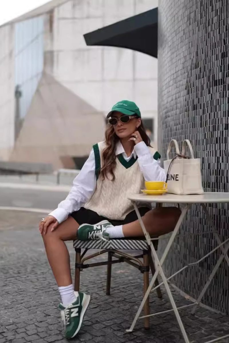 Loverson™ Kablo Örgü Yelek Kazak