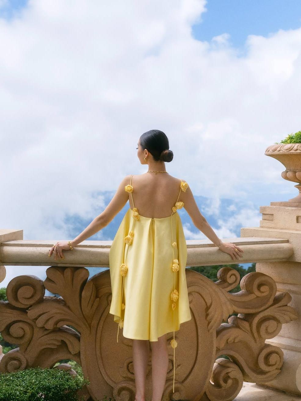 Loverson™ Fiona Rose Mini Elbise